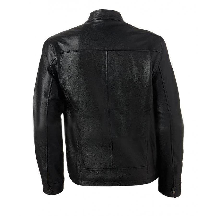 Big and Tall Racer Jacket – Back View Back view of men's Big and Tall Racer Jacket